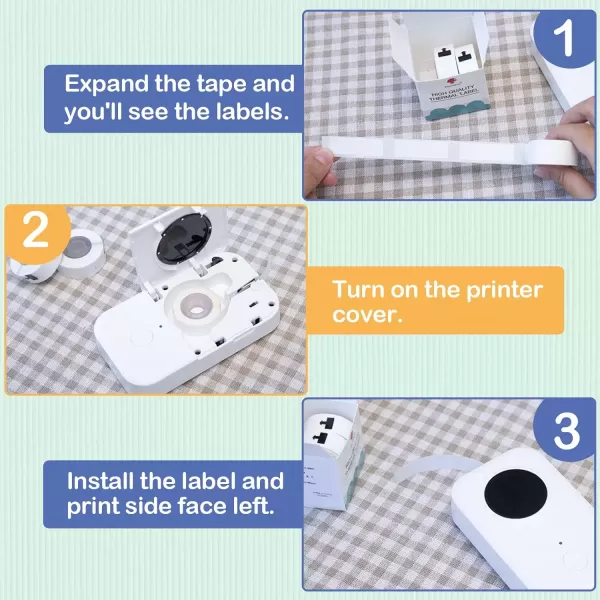 imageD30 Clear Thermal Label  Label Maker Paper Transparent Label Thermal Printer Paper SelfAdhesive 14x25mm055x098in for Name Price Storage Compatible with MemokingPhomemo D30 Label Maker 3 Rolls14mm x 30mm