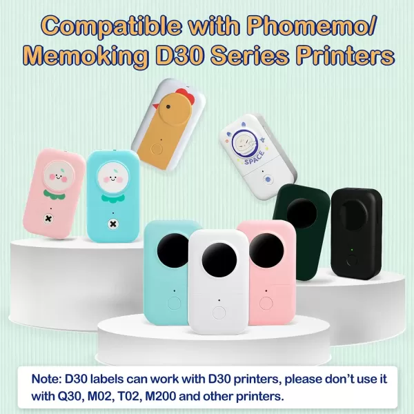 imageD30 Clear Thermal Label  Label Maker Paper Transparent Label Thermal Printer Paper SelfAdhesive 14x25mm055x098in for Name Price Storage Compatible with MemokingPhomemo D30 Label Maker 3 Rolls14mm x 30mm