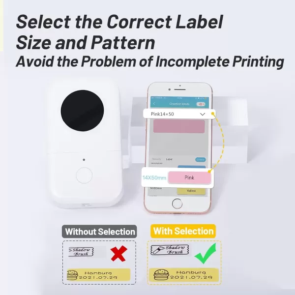 imageD30 Label  Label Maker Paper BluePinkYellow Label Thermal Printer Paper Adhesive 14x50mm055x197in for Name Price Storage Cables Compatible with MemokingPhomemo D30 Label Printer 3 Rolls
