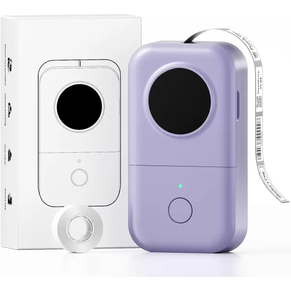 imageLabel Makers  D30 Mini Bluetooth Label Maker Machine Thermal Wireless Portable Label Printer Small Sticker Printer Maker Machine for iOS ampamp Android Christmas Birthday Gift Purple