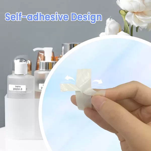 imageMemoking D30 Continuous Nonprecut Tape  White D30 Thermal Labels Mini Label Maker Tape 3 Rolls