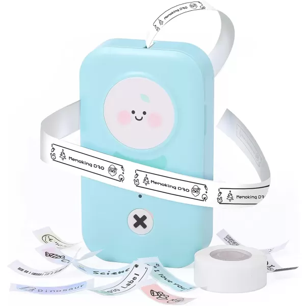 imageMemoking D30 Label Maker  Portable Label Printer Bluetooth Mini Bluetooth Label Maker Machine with Tape Compatible with Phomemo D30 Printer iOS Android Ideal for Jar Toy Dresser Organization