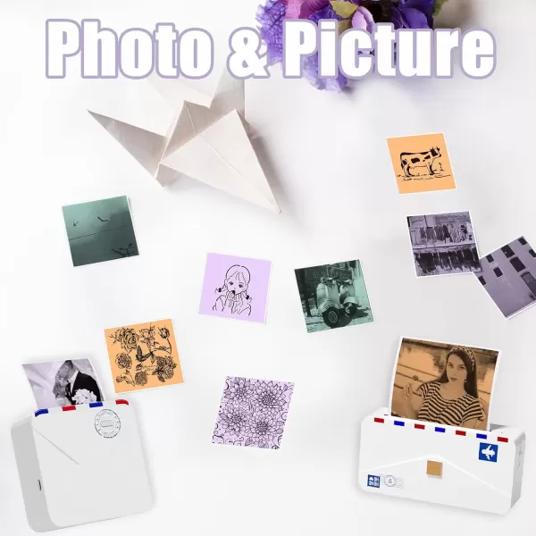 imageMemoking M02 Thermal Printer Stickers  Compatible with Phomemo M02PRO M02D M02S M03 M03AS M04S M02 Printer  GreenPurpleOrange Thermal Labels 53mm x 35m  208in x 1148ft 3 Rolls