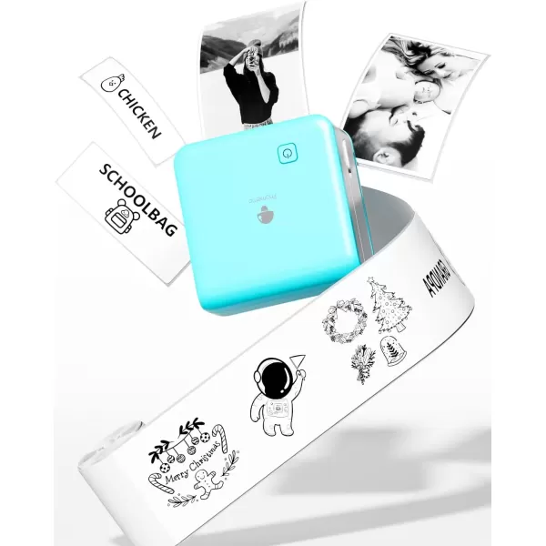 imageMemoking Mini Sticker Printer  300dpi M02Pro Mini Pocket Sticker Printer Machine Bluetooth lnkless Sticker Printer for Phone Photo Printer  Sticky Note Printer for Memo Photo DIY QR Logo