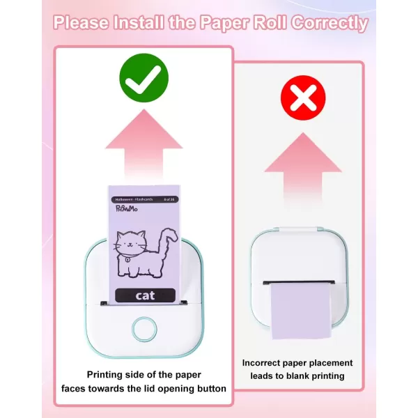 imageMemoking T02  M02X  M02L Sticker Paper  Purple Sticky T02 Mini Printer Sticker Paper Refill 50 mm x 35 m Keep for 20 yrs for Journal Photo Study Notes 3 Rolls