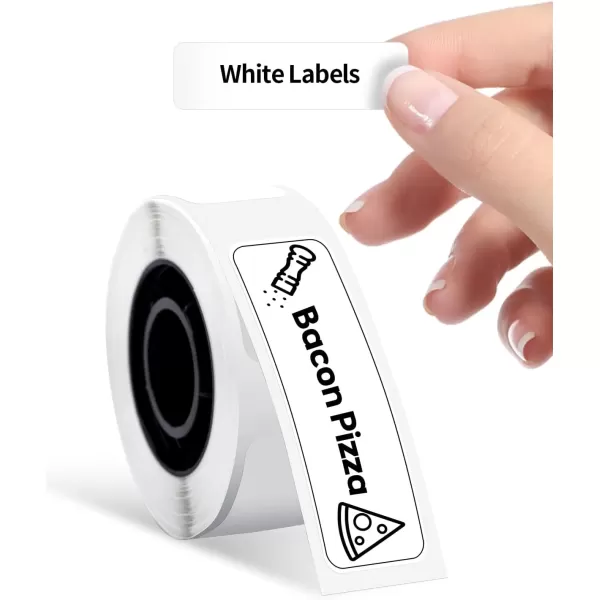 imageD30 Labels  D30 Thermal SelfAdhesive Label 38quot 1 12quot 12mm40mm 100 LabelsRoll Compatible with Phomemo D30 Label Maker Holographic SilverWhite