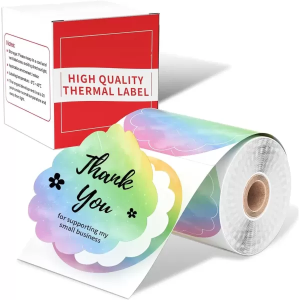 imageM110 Label 196 Color Circle M220 Label Memoking M200 Round Labels Gradient Flower Compatible with Phomemo Printer M110 M220 M200 M120 M221 Labels M110 Labels for DIY Design Thanks Card 140pcs