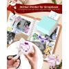 imageMemoking Mini Printer  Sticker Printer M02 Thermal Printer Portable Print Pods Bluetooth Sticker Maker Machine Pocket Sticky Note Printer for Phone ampamp Pad Study Printers for Notes Scrapbook Photos