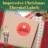 image196quotx196quot Memoking Circle Sticker Paper for M110S M220 M200 M120 M110 Label Printer Label  Christmas ThemeSanta Claus Pattern  Round Label Compatible with Phomemo M110 Labels Printer  140 Labels