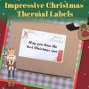 image196quotx314quot HD Memoking Thermal Label Paper for M200 M220 M120 M110S M110 Label Printer Label  Christmas Gift Pattern  Square Thermal Labels Compatible with Phomemo M110 Labels Printer  100Labels