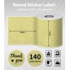 image2quot Khak M110 Circle Thermal Labels SelfAdhesive M220 Round Thermal Labels Compatible with Phomemo M110 M221 M220 M120 M150 M250 M260 Label Maker for DIY Logo Design Name Tag750 Labels 3 RollGold
