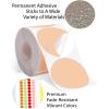 imageKhaki Round Sticker Label for M220 M221 M120 M110 Thermal Printer Labels  196 50MM  Khaki Paper Circle M200 Labels Paper Compatible with Phomemo M110 M150 M250 M260 Labels Printer  140 LabelsKhaki