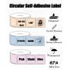 imageM110 Labels M110 Thermal Labels for M110 M220 M221 Labels Maker  Pink ampamp Blue ampamp Khaki196 Thermal Labels Compatible with Phomemo M110 M220 M221 M150 M250 M260 Label Printer 140pcs 3Rolls Round196 inch x 196 inch