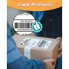 imageMemoking 4x6 Thermal Direct Shipping Label  4x 6 FanFold Labels for Shipping Labels Barcodes Address Mail Product Logo LabelsSmall Business Labeling White 100pcsWhite