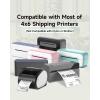 imageMemoking 4x6 Thermal Direct Shipping Label  4x 6 FanFold Labels for Shipping Labels Barcodes Address Mail Product Logo LabelsSmall Business Labeling White 100pcsWhite