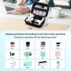 imageMemoking Case for M220 Label Maker  Case for Thermal Label Printer Case T02 M200 M220 M221 Printer  Storage Holder Labels Tape Paper Roll ampamp USB Cable Black Box OnlyGrey