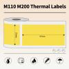 imageMemoking M220M200M221 Compatible 3 Roll White Labels 300 PCS 70X80MM Thermal Printer Labels Square 276x3151 inch x 263 inch