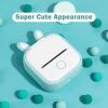 imageMemoking T02 Protective CaseBunny Ears Shape Soft Silicone BPAFree Cute Design Printer Cover Compatible with T02 Mini Bluetooth Wireless Portable Mobile Pocket Printer GreenGreen