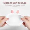 imageMemoking T02 Protective CaseBunny Ears Shape Soft Silicone BPAFree Cute Design Printer Cover Compatible with T02 Mini Bluetooth Wireless Portable Mobile Pocket Printer GreenWhite