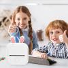 imageMemoking T02 Protective CaseBunny Ears Shape Soft Silicone BPAFree Cute Design Printer Cover Compatible with T02 Mini Bluetooth Wireless Portable Mobile Pocket Printer GreenWhite