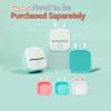 imageMemoking T02 Protective CaseBunny Ears Shape Soft Silicone BPAFree Cute Design Printer Cover Compatible with T02 Mini Bluetooth Wireless Portable Mobile Pocket Printer GreenGreen