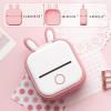 imageMemoking T02 Protective CaseBunny Ears Shape Soft Silicone BPAFree Cute Design Printer Cover Compatible with T02 Mini Bluetooth Wireless Portable Mobile Pocket Printer GreenPink
