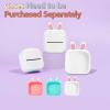 imageMemoking T02 Protective CaseBunny Ears Shape Soft Silicone BPAFree Cute Design Printer Cover Compatible with T02 Mini Bluetooth Wireless Portable Mobile Pocket Printer GreenWhite