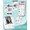 imageMemoking T02 Small Thermal Printer for Phone Portable Wireless Note Printer with 3 Rolls Paper for Childrens Day Birthday and Printer Case