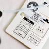 imageMemoking T02M02XM02L White Thermal Paper10Year Sticky 50mmx35m for Journal Photo Texts Study Notes and More 3 RollsClear