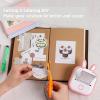 imageMemoking T02M02XM02L White Thermal Paper10Year Sticky 50mmx35m for Journal Photo Texts Study Notes and More 3 RollsWhite