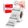 image196quot Memoking Circle Clear Thermal Label for M110S M220 M200 M120 M110 M221 Thermal Printer Labels  Wheatear Border  Black on Transparent Compatible with Phomemo M110 Labels Printer  140 Labels