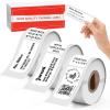 imageMemoking M220M200M221 Compatible 3 Roll White Labels 300 PCS 70X80MM Thermal Printer Labels Square 276x3151 inch x 263 inch