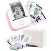 imageMini Printer  Sticker Printer T02 Thermarote Mini Printer Print Pod Inkless Printer Thermal Sticker Printer Sticker Maker Machine for Children Students Compatible with Phone ampamp Tablet WhitePink