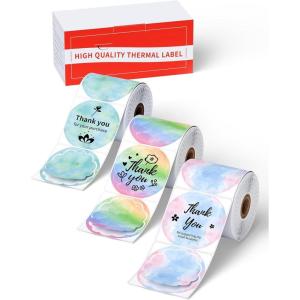 imageM220 Labels M110 Thermal Labels Round  196quot Original Print Master Labels Compatible with Phomemo M110 M220 M221 M150 M250 260 Labels Maker M110 Labels for DIY Design 3 Rolls Gradient Flower