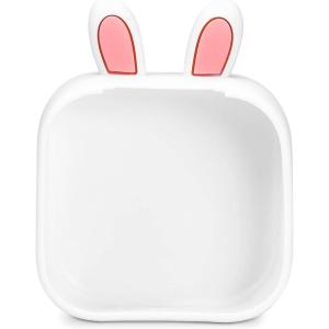 imageMemoking T02 Protective CaseBunny Ears Shape Soft Silicone BPAFree Cute Design Printer Cover Compatible with T02 Mini Bluetooth Wireless Portable Mobile Pocket Printer GreenWhite