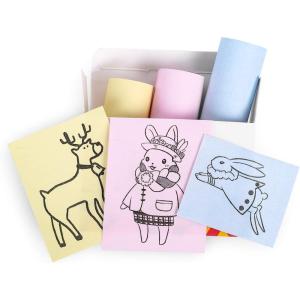 imageMemoking T02M02XM02L PinkYellowBlue Thermal Paper5Year NonSticky 53mmx65m for Journal Photo Texts Study Notes and More 3 Rolls