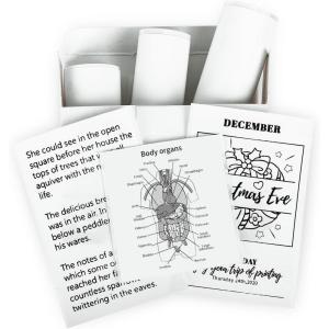 imageMemoking T02M02XM02L White Thermal Paper10Year Sticky 50mmx35m for Journal Photo Texts Study Notes and More 3 RollsMilky White