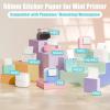 imageHD Clear Thermal Sticker Paper Adhesive Transparent Paper for M02M02SM02Pro M03 M03AS M04 M04AS Sticker Printer Memoking M02 Paper Compatible with Phomemo Printer Paper 50mm x 35mRoll 3RollsTransparent