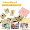 imageHD Clear Thermal Sticker Paper Adhesive Transparent Paper for M02M02SM02Pro M03 M03AS M04 M04AS Sticker Printer Memoking M02 Paper Compatible with Phomemo Printer Paper 50mm x 35mRoll 3RollsGold