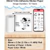 imageHD Clear Thermal Sticker Paper Adhesive Transparent Paper for M02M02SM02Pro M03 M03AS M04 M04AS Sticker Printer Memoking M02 Paper Compatible with Phomemo Printer Paper 50mm x 35mRoll 3RollsWhite