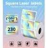 imageM110 Thermal Labels 50x30MM196x 118  M220 Thermal Sticker Label Paper Compatible with Phomemo M110 M220 M150 M250 M260 Label Maker Machine MultiPurpose SelfAdhesive Tag 230 LabelsRollsilver