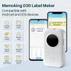 imageMemoking Label Maker D30 Label Maker Machine Set Label x 5 Included Bluetooth Mini Thermal Label Makers Portable Small Label Printer EasytoUse Sticker Machine for iOS ampamp Android WhiteWhite