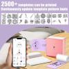 imageMemoking M02 Thermal Printer Sticker Paper Compatible with Phomemo M02 M02Pro M02S M03 M03AS M04S M04AS Printer Adhesive Thermal Labels 50mm x 35mRoll 3 Rolls GreenPurpleOrange50mm