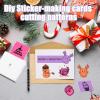 imageMemoking Mini Printer Sticker Paper Thermal Labels Compatible with Phomemo M02 M02PRO M02S M03 M03AS M04AS M04S Printer Rose RedPurpleOrange 50mm x 35mRoll 3 Rolls