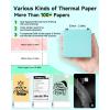 imageMemoking Mini Sticker Printer Wireless  Portable Thermal Printer Bluetooth Photo Printer M02 Inkless Sticker Printer for Phone Mini Sticker Maker Machine Study Printer for MemosStickerPhotosGreen
