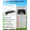 imageMemoking Portable Printers Wireless for Travel M833 Inkless Bluetooth Thermal Printer Supports 85quot X 11quot US Letter ampamp A4 Size Thermal Paper Compatible with iOS Android Laptop Tablet Smartphone