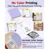 imageMemoking Sticker Printer M02 Mini Printer Portable Bluetooth Mini Printer Sticker Maker with 3 Rolls Paper Print Pods Mini Printer Pocket Printer with Multiple Templates for Phone ampamp Tablet PurplePurple