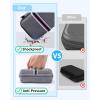 imageMemoking T02 Hard Storage Case  Compatible with Phomemo D30 SUPVAN E10 NIIMBOT D11 JADENS D110 and More with Zipper Mesh Pocket Waterproof Shockproof Case Pink Only CaseGrey