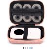 imageMemoking T02 Hard Storage Case  Compatible with Phomemo D30 SUPVAN E10 NIIMBOT D11 JADENS D110 and More with Zipper Mesh Pocket Waterproof Shockproof Case Pink Only CasePink