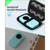imageMemoking T02 Hard Storage Case  Compatible with Phomemo D30 SUPVAN E10 NIIMBOT D11 JADENS D110 and More with Zipper Mesh Pocket Waterproof Shockproof Case Pink Only CaseGreen